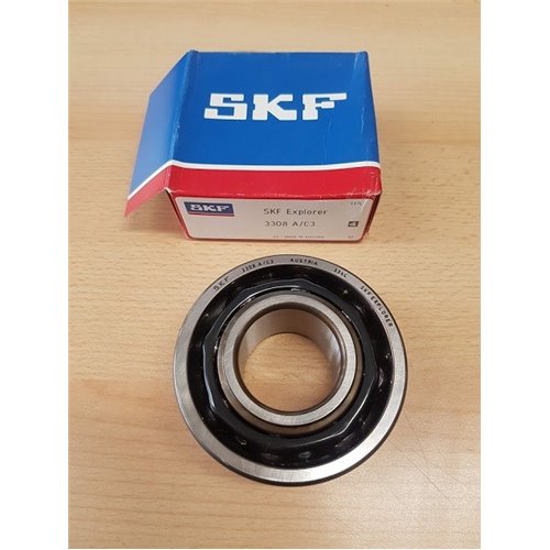 Cuscinetto 3308 A/C3 SKF 40x90x36,5 Gabbia in acciaio 3308C3,3308-C3,3308/C3,3308AC3,