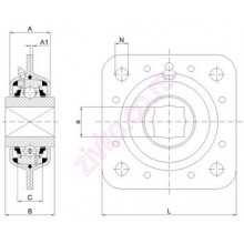 SUPPORTO ST-740 FORO QUADRATO