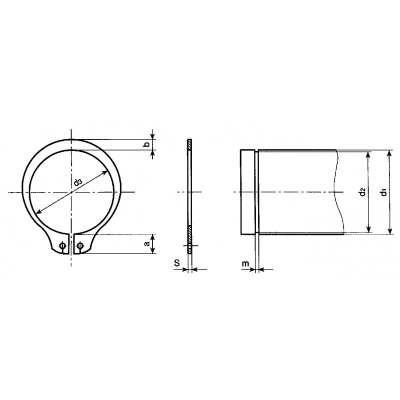 ANELLO SEEGER E 135 ANELLO SEEGER E 135