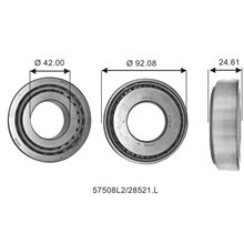 Cuscinetto 57508L2/28521.L Koyo- (42x92,07x24,7) Weight 0,836 57508L2/28521L