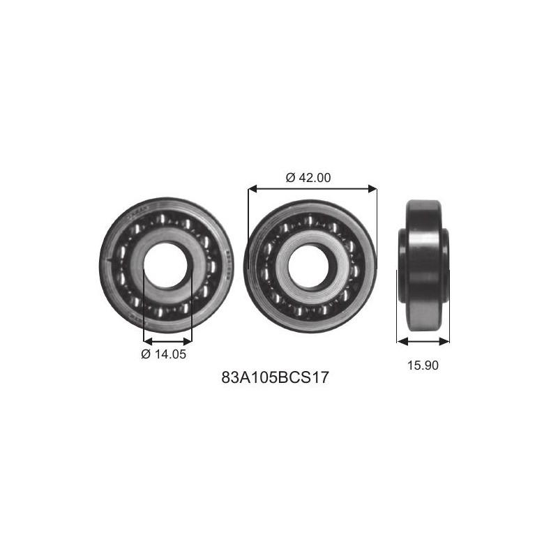 Cuscinetto 83A105BCS17 Koyo (14,2x42x16) Weight 0,094 83A105BCS17