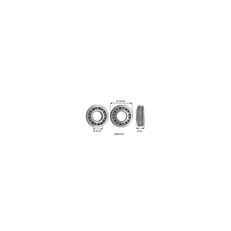 Cuscinetto 83624 C3 Koyo (45x100x21) Weight 0,730 83624C3,ab12802