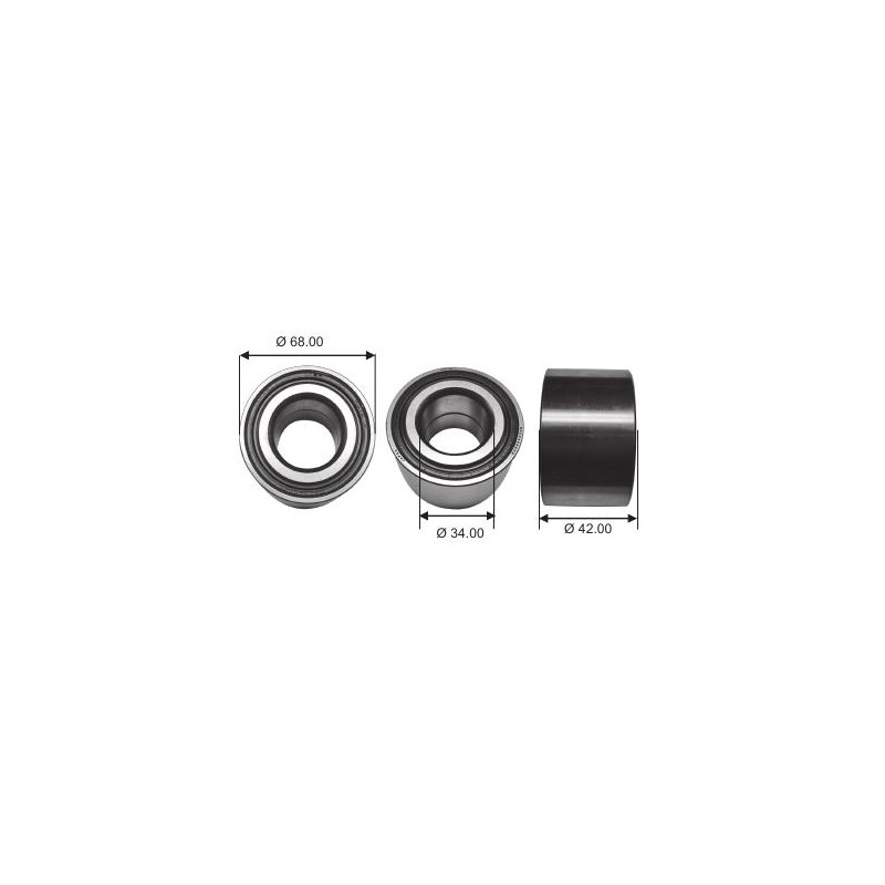 Cuscinetto DAC 3468 2RSCS53 KOYO (34x68x42) 0,638 DAC34682RSCS53,34BWD07B,894464,42300