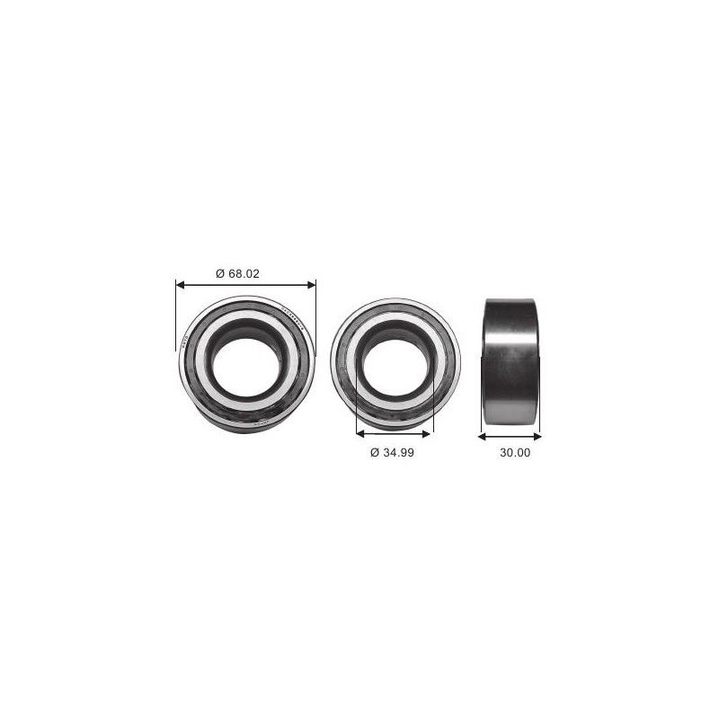 Cuscinetto 35BWD07 CA123 NSK (35x68x33/30) Weight 0,470 35BWD07CA123 ,DAC3568W6CS81,40210,90369