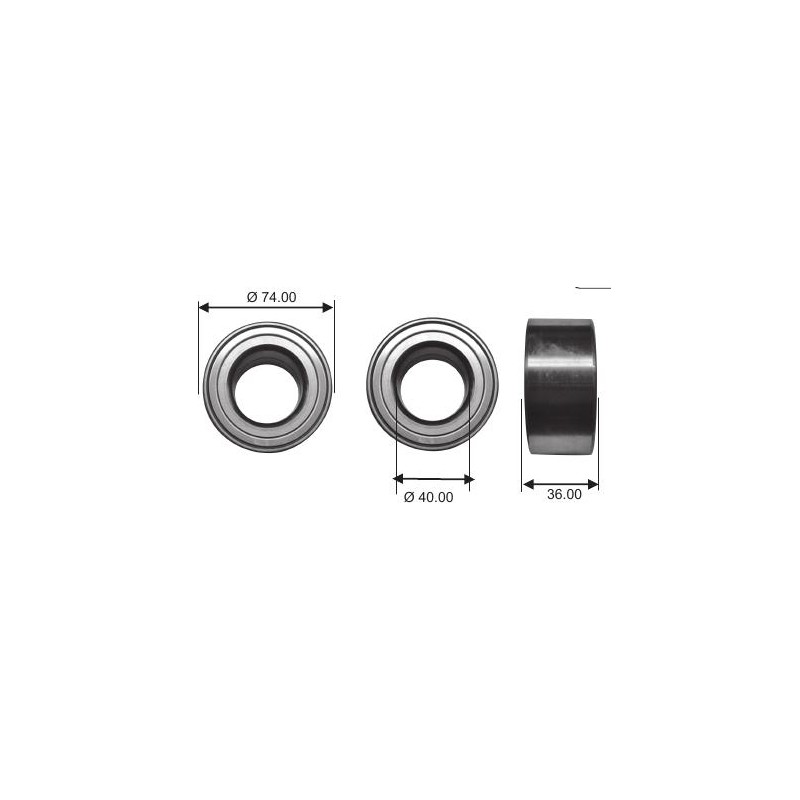 Cuscinetto DAC 4074 W-6CS61 KOYO (40x74x36) Weight 0,613 DAC4074W6CS61,MR519097,MR403500,vkba3490, AU0844, Cuscinetto DAC 4074 W-6CS61 KOYO (40x74x36) Weight 0,613 DAC4074W6CS61,MR519097,MR403500,vkba3490, AU0844,