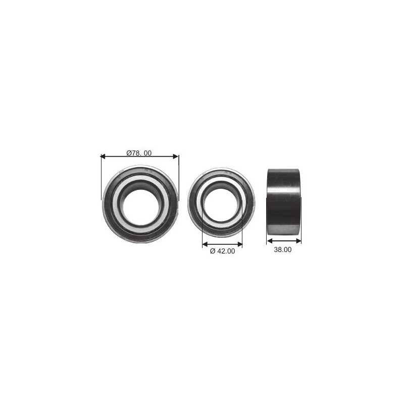 Cuscinetto DAC 4278A 2RSCS52 KOYO (42x78x38) Weight 0,715 DAC4278A2RSCS52KOYO