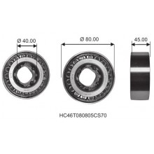 Cuscinetto HC 46T080805 CS70 Koyo (40x80x45) Weight 1,022 HC46T080805CS70, VKBA6964,MB664611 MITSUBISHI