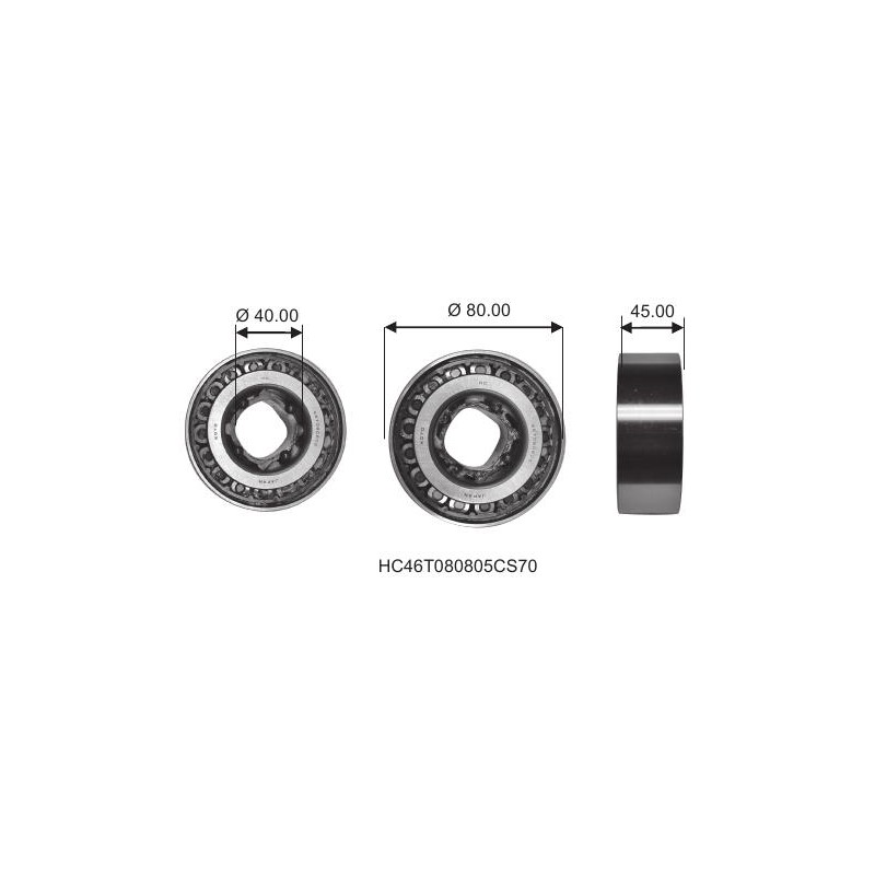 Cuscinetto HC 46T080805 CS70 Koyo (40x80x45) Weight 1,022 HC46T080805CS70, VKBA6964,MB664611 MITSUBISHI