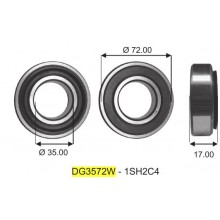 Cuscinetto DG 3572 W-1 SH2 C4 Koyo (35x72x17) Weight 0,33 DG3572W1SH2C4,MB569972