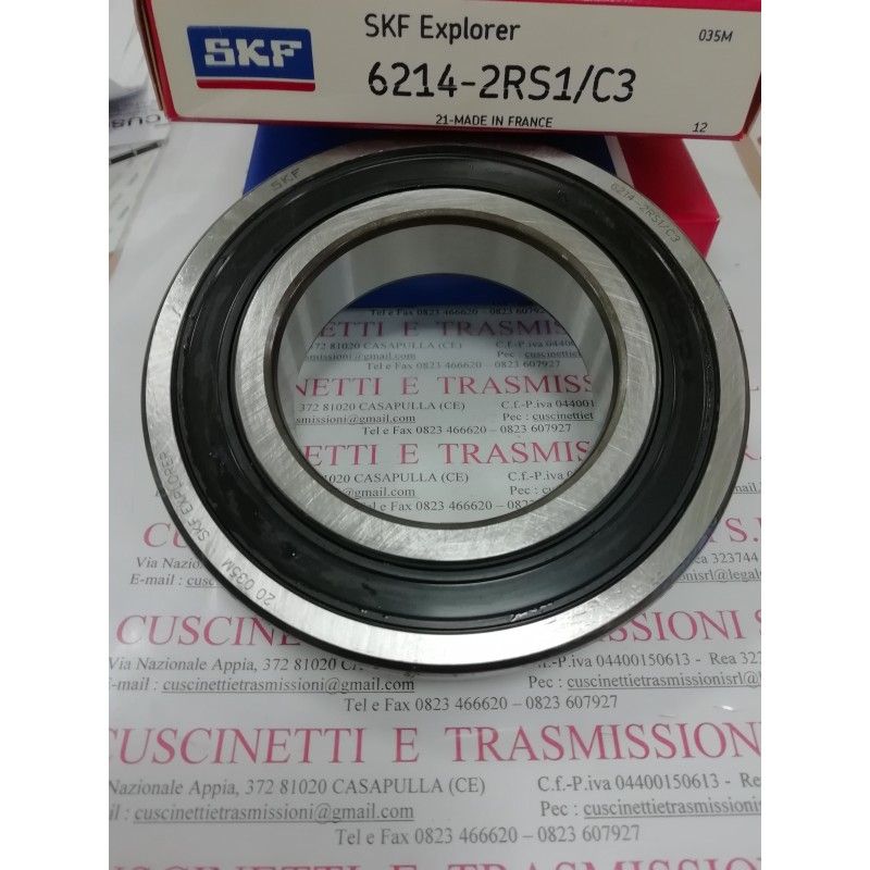 Cuscinetto 6214-2RS1/C3 SKF 70x125x24 Weight 1,0951 62142RSC3,6214-2RS1/C3,6214-2RSR-C3,6214-2RS-C3,6214-C-2RSR-C3,