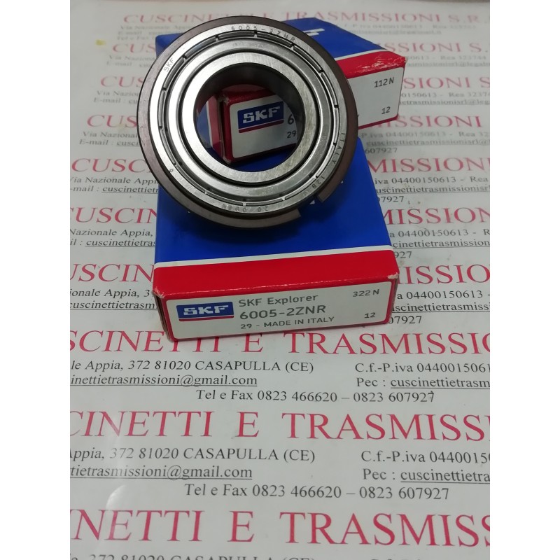 Cuscinetto 6005-2ZNR SKF 25x52,7x12 Weight 0,0822 60052ZNR,