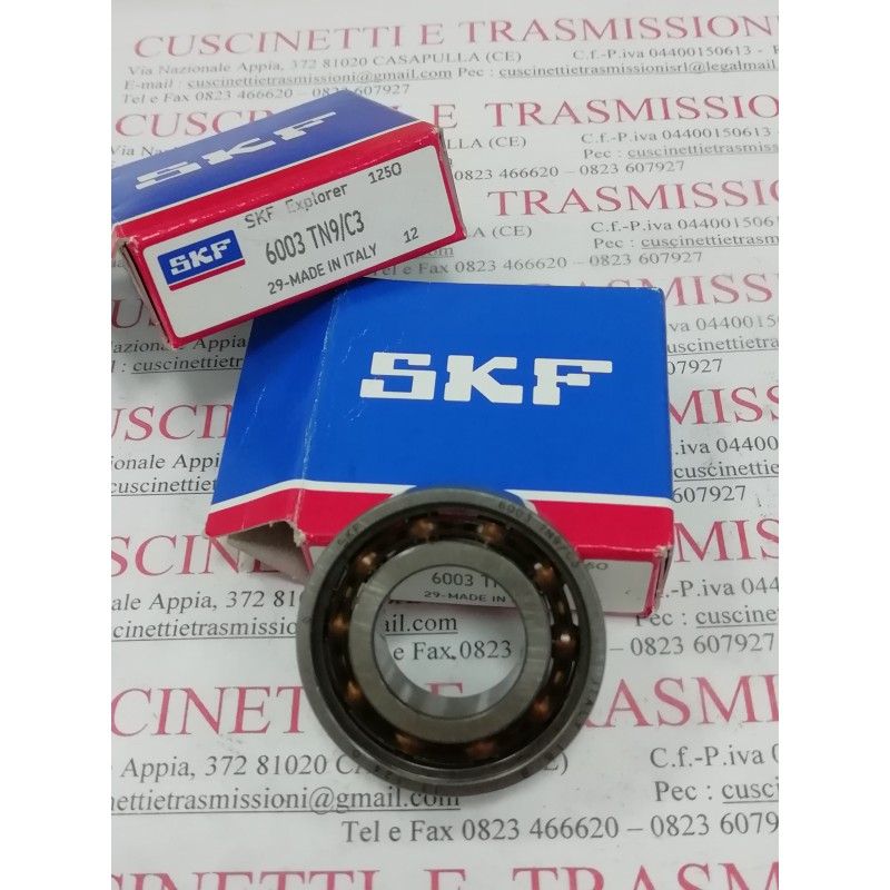 Cuscinetto 6003 TN9/C3 SKF 17x35x10 Weight 0,0359 6003TN9C3,6003TVHC3,6003FGC3,6003C3TN9,6003C3FG,6003C3TVH,6003TN