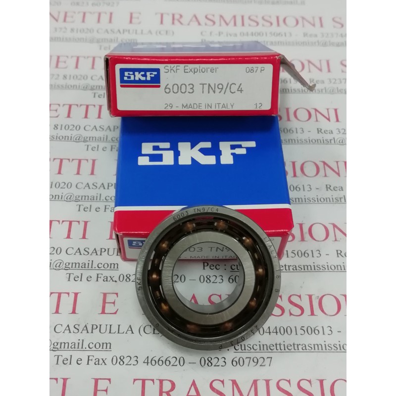 Cuscinetto 6003 TN9/C4 SKF 17x35x10 Weight 0,0359 6003TN9C4,6003TVHC4,6003FGC4,6003C4TN9,6003C4FG,6003C4TVH,6003TN