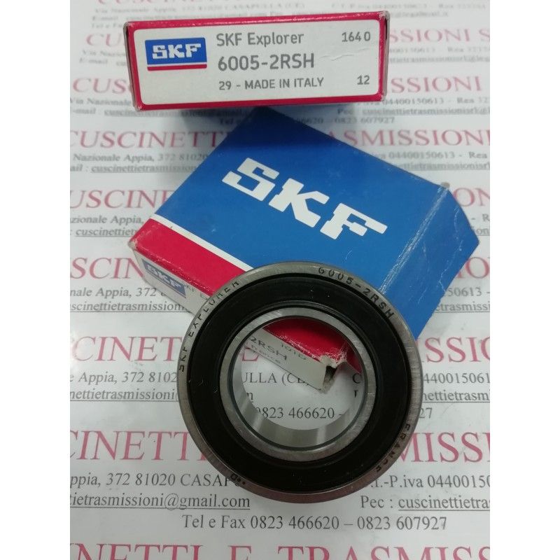 Cuscinetto Rigido a Sfere 6005-2RSH SKF 25x47x12 60052RS,60052RSH,6005-2RSH,