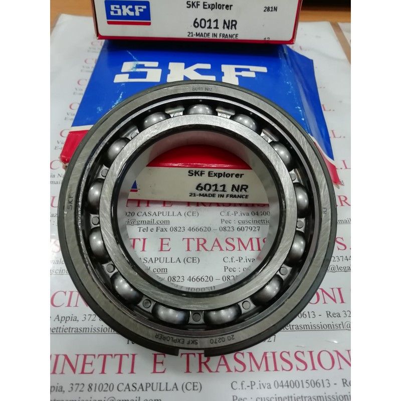 Cuscinetto 6011 NR SKF 55x90x18 Weight 0,386 6011NR,