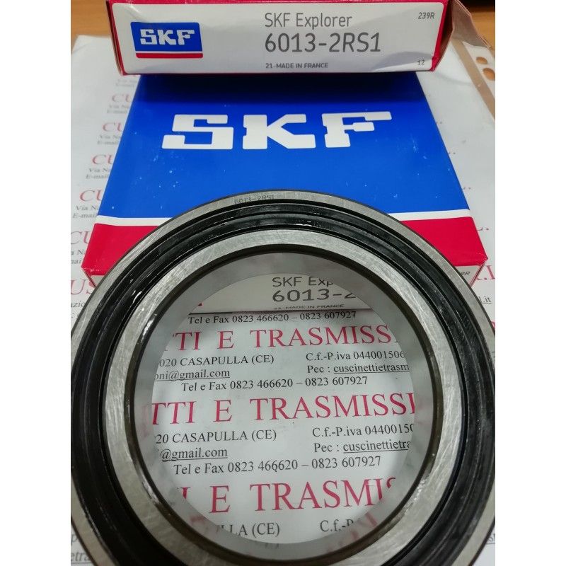 Cuscinetto 6013-2RS1 SKF 65x100x18 Weight 0,4414 6013-2RS1,60132RS,6013-2RS,6013-C-2HRS,60132RS1,6013DDU,6013LLU
