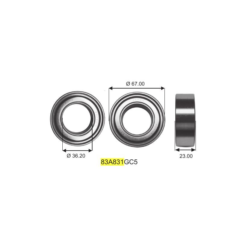 Cuscinetto 83A831GC5 KOYO (36,2x67x23) Weight 0,300 83A831GC5,90369-36001 TOYOTA Cuscinetto 83A831GC5 KOYO (36,2x67x23) Weight 0,300 83A831GC5,90369-36001 TOYOTA