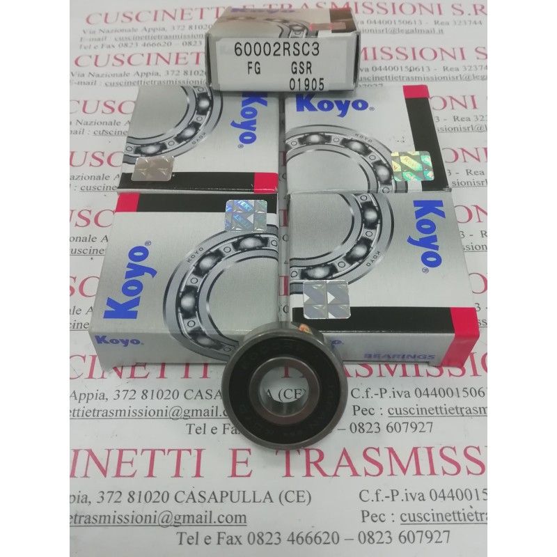 Cuscinetto 6000-2RS-C3 KOYO 10x26x8 60002RSC3,6000-2RSH/C3,6000-2HRS-C3,6000-2RS-C3,KO