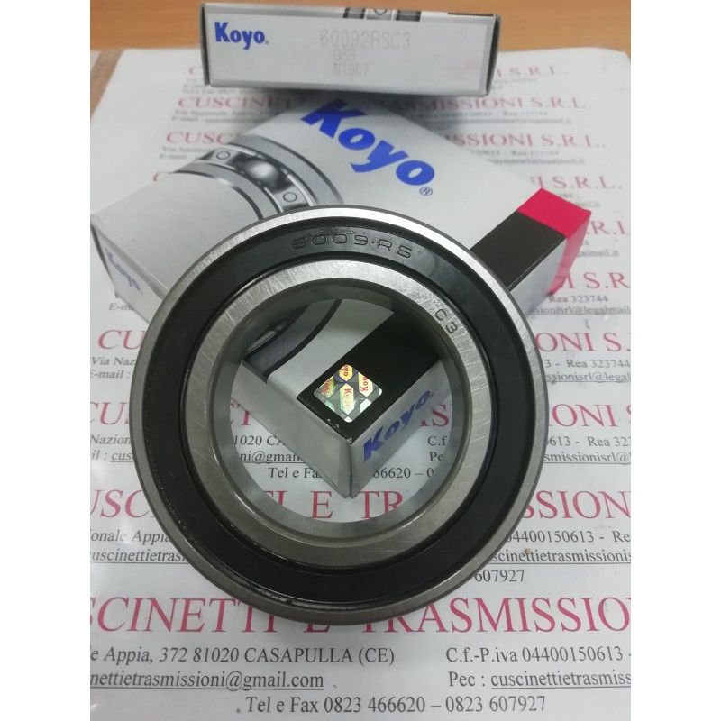 Cuscinetto 6009-2RS/C3 KOYO 45x75x16 60092RSC3,6009-2RS1/C3,6009-2RSR-C3,6009-2RS-C3,6009-C-2RSR-C3,