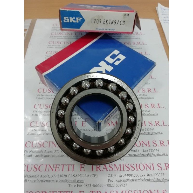 Cuscinetto 1209 EKTN9/C3 SKF 45x85x19 Weight 0,451 1209EKTN9C3 Cuscinetto 1209 EKTN9/C3 SKF 45x85x19 Weight 0,451 1209EKTN9C3