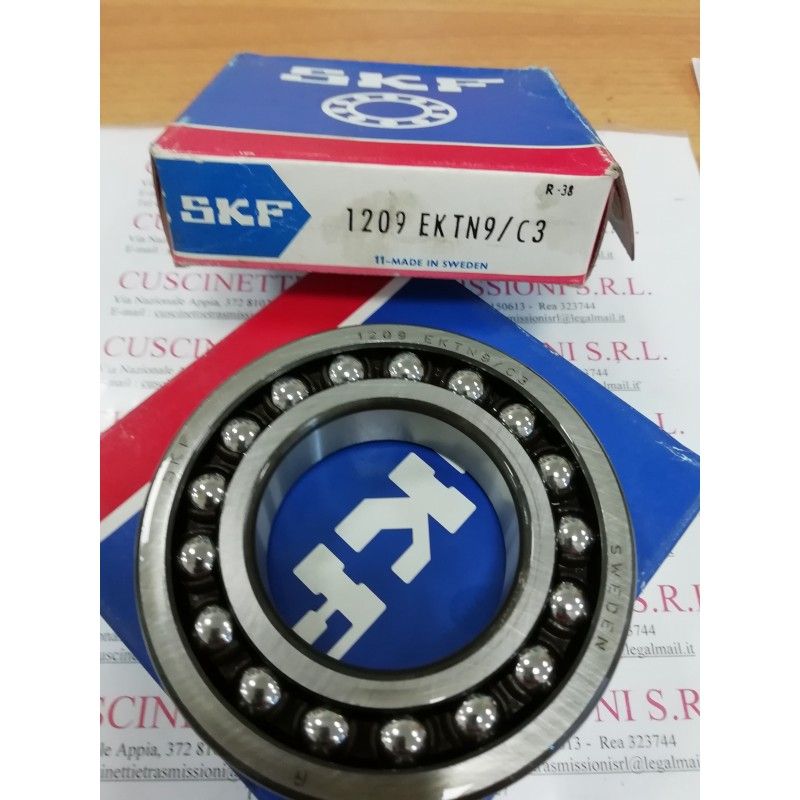 Cuscinetto 1209 EKTN9/C3 SKF 45x85x19 Weight 0,451 1209EKTN9C3 Cuscinetto 1209 EKTN9/C3 SKF 45x85x19 Weight 0,451 1209EKTN9C3