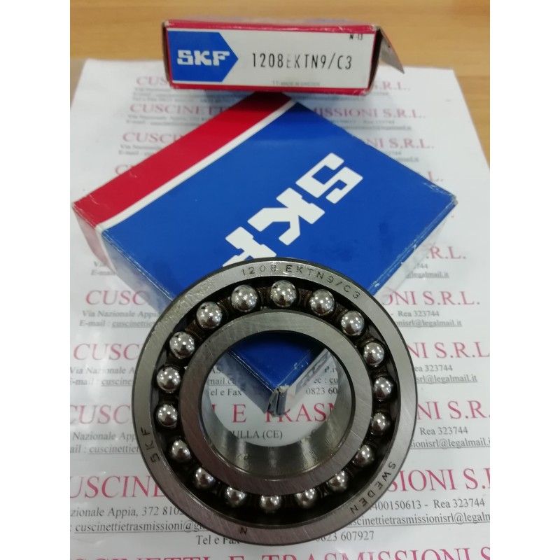 Cuscinetto 1208 EKTN9/C3 SKF 40x80x18 Weight 0,405 1208EKTN9C3 Cuscinetto 1208 EKTN9/C3 SKF 40x80x18 Weight 0,405 1208EKTN9C3