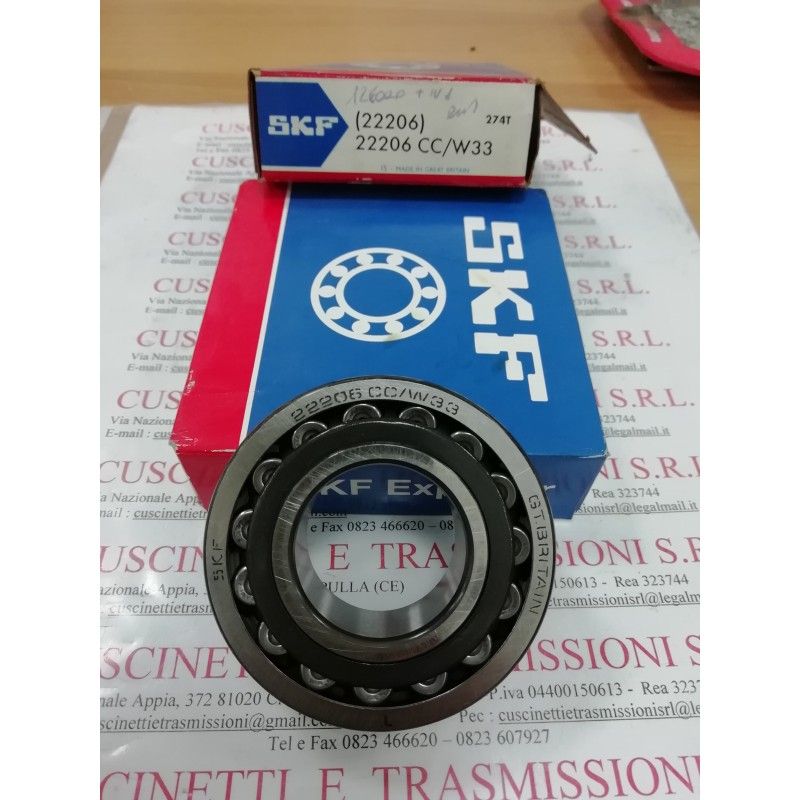 Cuscinetto 22206 E SKF 30x62x20 Weight 0,2764 22206,22206E,22206CCW33,22206E1,22206E1XL Cuscinetto 22206 E SKF 30x62x20 Weight 0,2764 22206,22206E,22206CCW33,22206E1,22206E1XL