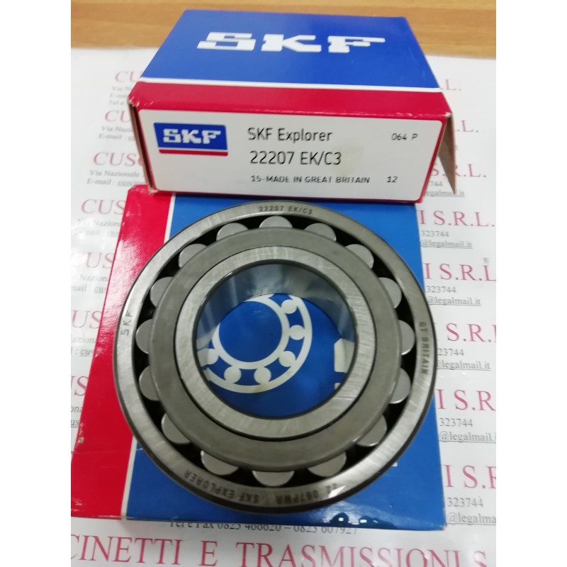 Cuscinetto 22207 EK/C3 SKF 35x72x23 Weight 0,43 22207K,22207EKC3