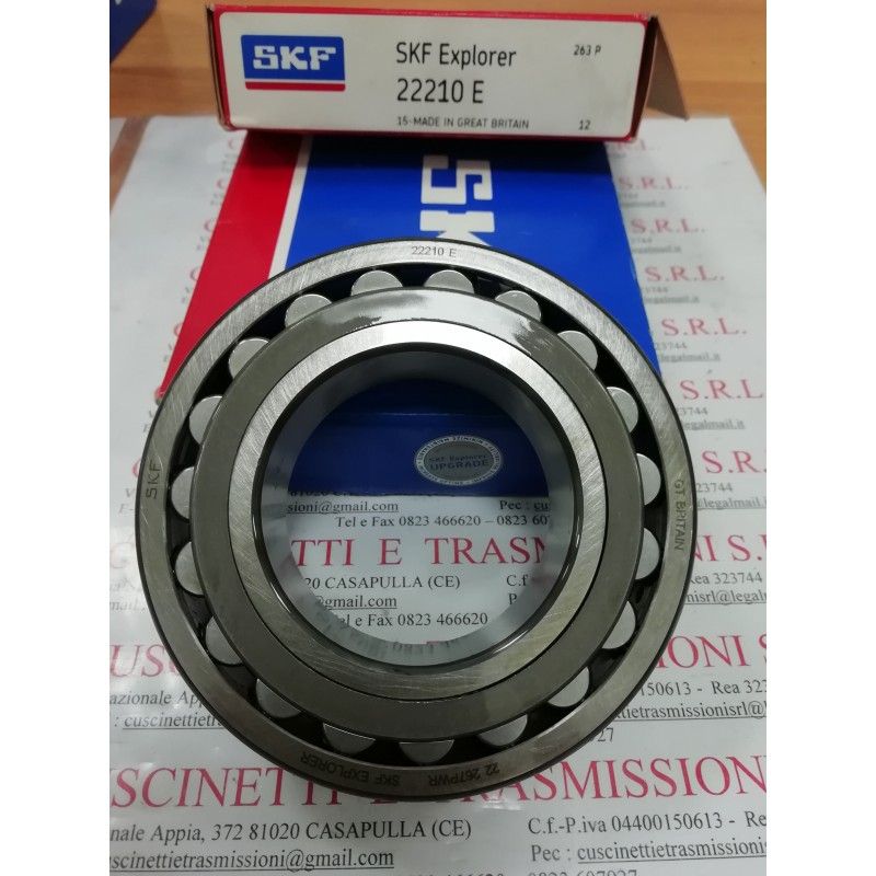 Cuscinetto 22210 E SKF 50x90x23 Weight 0,6159 22210,22210E,22210CCW33,22210E1,22210E1XL, Cuscinetto 22210 E SKF 50x90x23 Weight 0,6159 22210,22210E,22210CCW33,22210E1,22210E1XL,