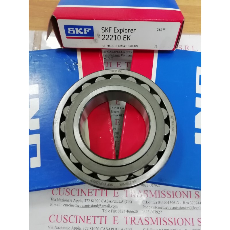 Cuscinetto 22210 EK SKF 50x90x23 Weight 0,6031 22210K,22210EK,22210CCKW33,22210E1K,22210E1XLK,22210KEJW33,