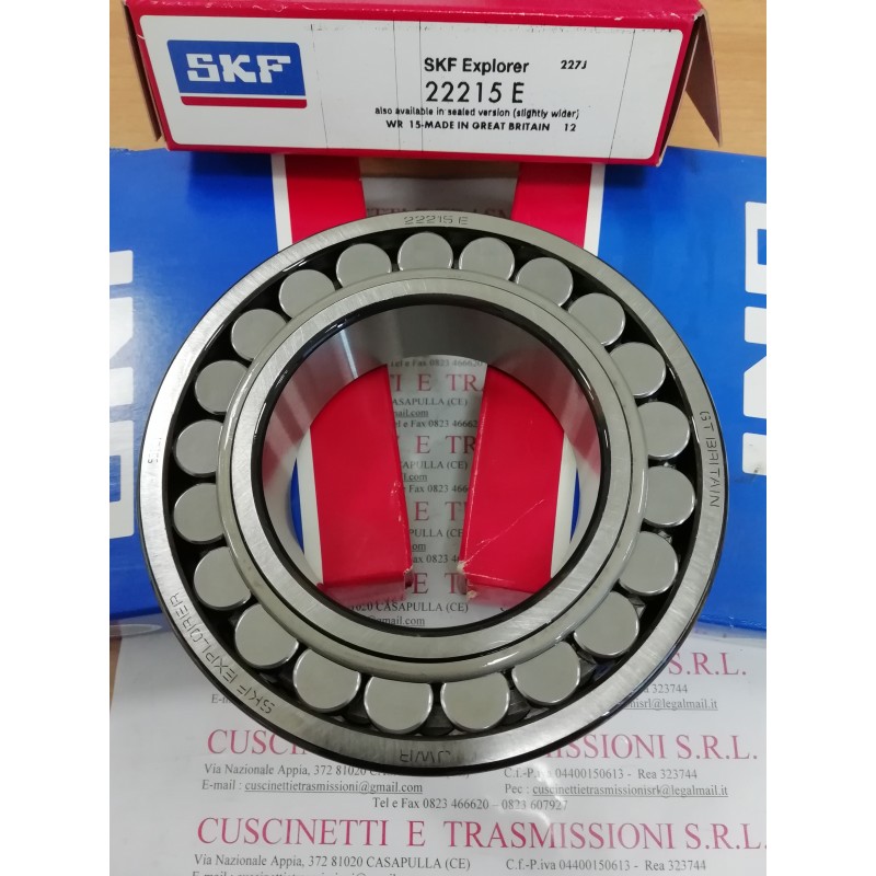 Cuscinetto 22215 E SKF 75x130x31 Weight 1,6811 22215,22215E,22215CCW33,22215E1,22215E1XL,