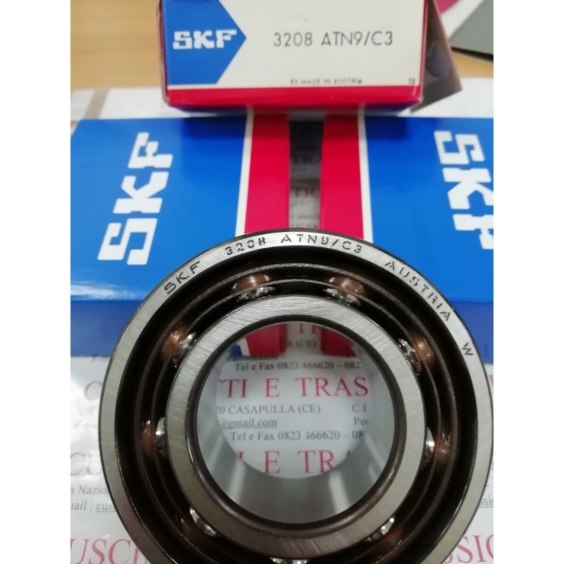 Cuscinetto 3208 ATN9/C3 SKF 40x80x30,2 Weight 0,581 3208C3,3208,C3,3208/C3,3208ATN9C3, Cuscinetto 3208 ATN9/C3 SKF 40x80x30,2 Weight 0,581 3208C3,3208,C3,3208/C3,3208ATN9C3,