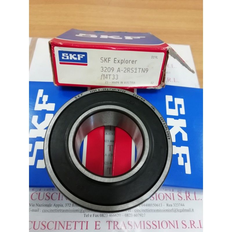 Cuscinetto 3209 A-2RS1TN9/MT33 SKF 45x85x30,2 Weight 0,64 32092rs,3209-2rs,3209a2rs1tn9mt33,3209bdxl2hrstvh,5209-2rs Cuscinetto 3209 A-2RS1TN9/MT33 SKF 45x85x30,2 Weight 0,64 32092rs,3209-2rs,3209a2rs1tn9mt33,3209bdxl2hrstvh,5209-2rs