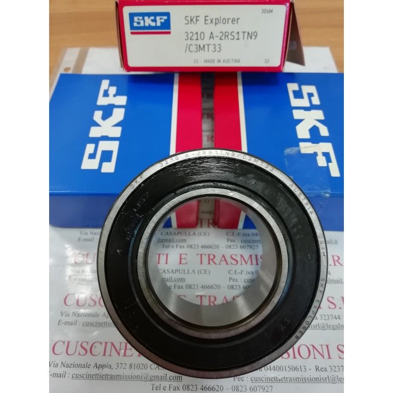 Cuscinetto 3210 A-2RS1TN9/C3MT33 SKF 50x90x30,2 Weight 0,673 32102rsc3,3210-2rsc3,3210a2rs1tn9/c3mt33,3210bdxl2hrstvhc3,