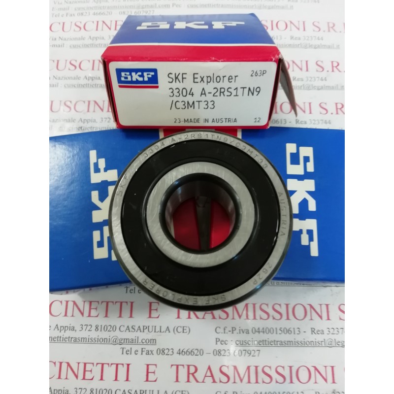 Cuscinetto 3304 A-2RS1TN9/C3MT33 SKF 20x52x22,2 Weight 0,221 33042RSC3,3304-2RS-C3,3304A2RS1TN9C3MT33