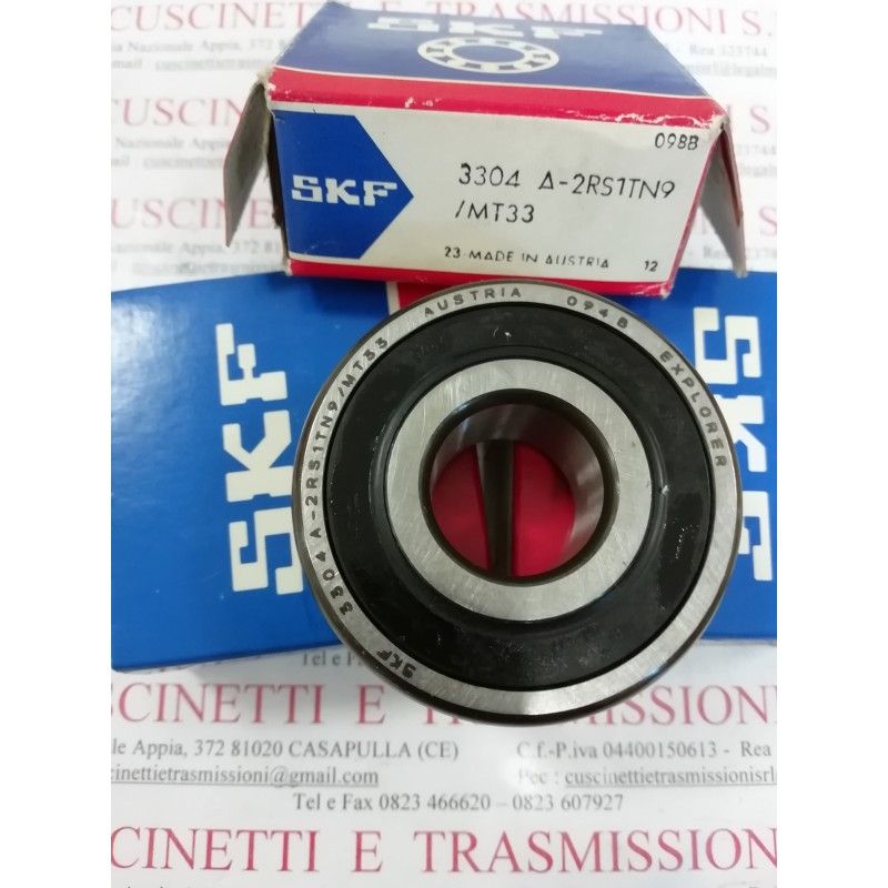 Cuscinetto 3304 A-2RS1TN9/MT33 SKF 20x52x22,2 Weight 0,221 33042RS,3304-2RS,3304A2RS1TN9MT33