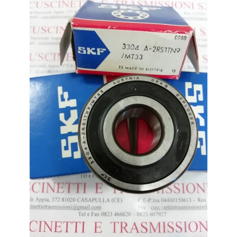 Cuscinetto 3304 A-2RS1TN9/MT33 SKF 20x52x22,2 Weight 0,221 33042RS,3304-2RS,3304A2RS1TN9MT33 Cuscinetto 3304 A-2RS1TN9/MT33 SKF 20x52x22,2 Weight 0,221 33042RS,3304-2RS,3304A2RS1TN9MT33