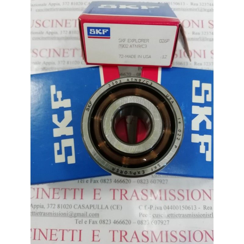 Cuscinetto 3302 ATN9/C3 SKF 15x42x19 Weight 0,126 3302C3,3302-C3,3302/C3,3302ATN9C3