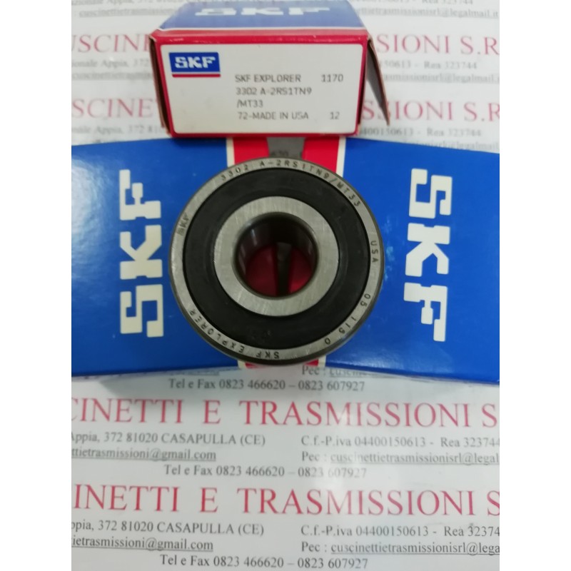 Cuscinetto 3302 A-2RS1TN9/MT33 SKF 15x42x19 Weight 0,1268 33022RS,3302-2RS,3302A2RS1TN9MT33 Cuscinetto 3302 A-2RS1TN9/MT33 SKF 15x42x19 Weight 0,1268 33022RS,3302-2RS,3302A2RS1TN9MT33
