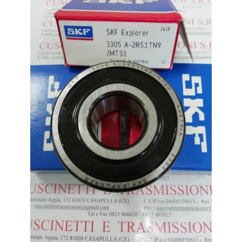 Cuscinetto 3305 A-2RS1TN9/MT33 SKF 25x62x25,4 Weight 0,35 3305A2RS1TN9MT33,3305-2RS,3305BDXL2HRS,3305BD2HRS