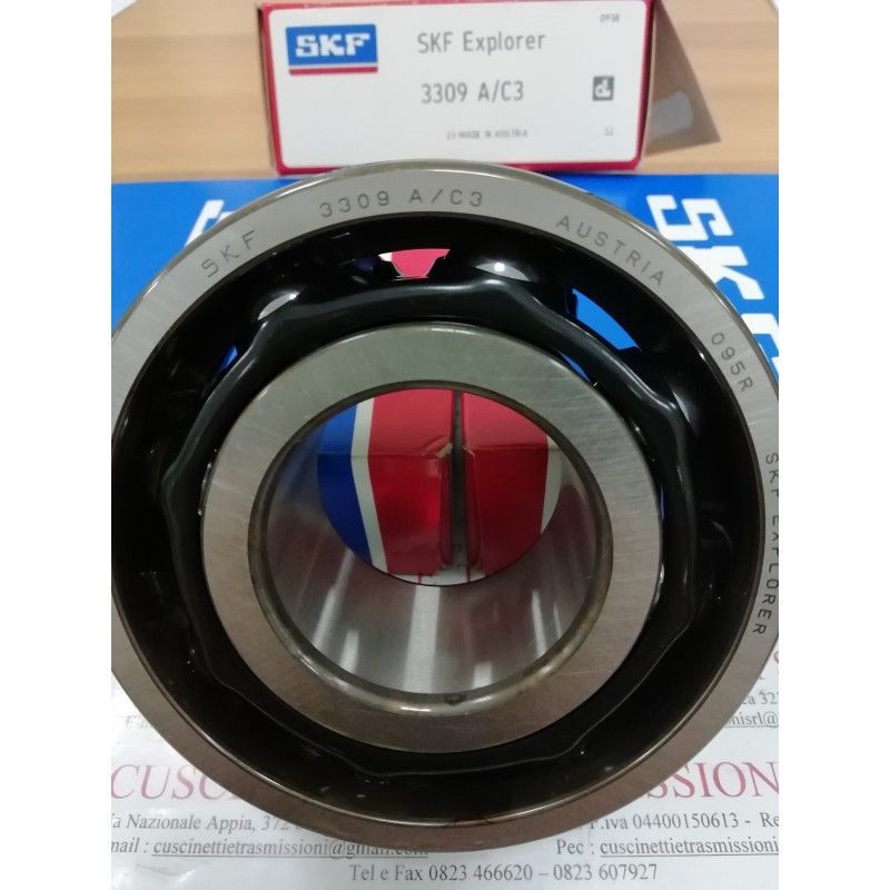Cuscinetto 3309 A/C3 SKF 45x100x39,7 Weight 1,29 3309AC3 Cuscinetto 3309 A/C3 SKF 45x100x39,7 Weight 1,29 3309AC3