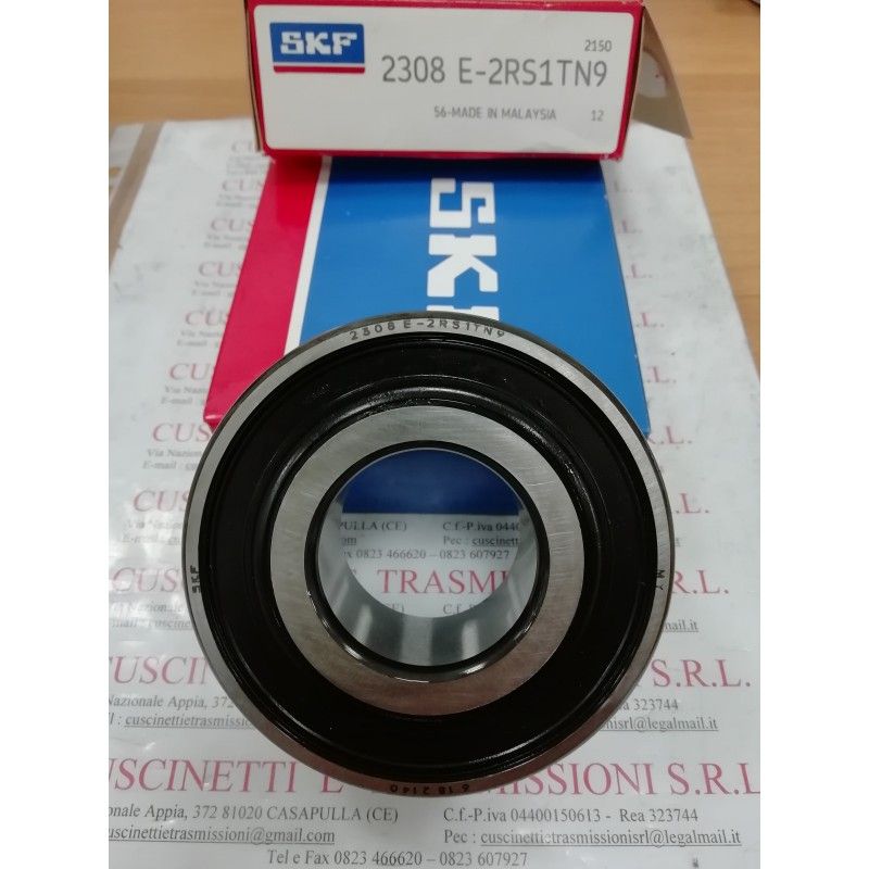 Cuscinetto 2308 E-2RS1TN9 SKF 40x90x33 Weight 0,916 23082RS,2308E2RS1TN9,23082RSTVH Cuscinetto 2308 E-2RS1TN9 SKF 40x90x33 Weight 0,916 23082RS,2308E2RS1TN9,23082RSTVH