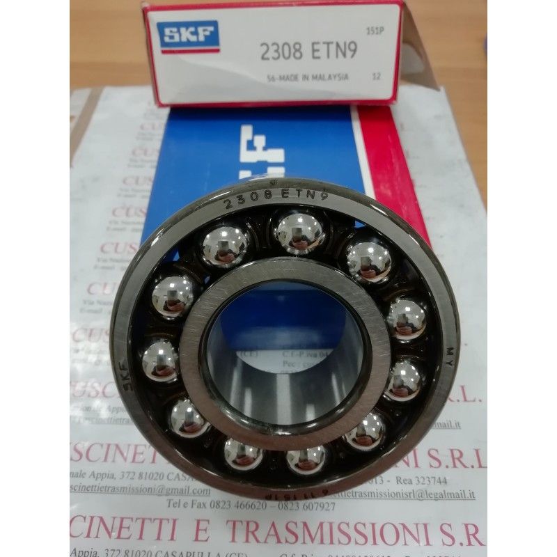 Cuscinetto 2308 ETN9 SKF 40x90x33 Weight 0,88 2308,2308ETN9,2308-TVH, Cuscinetto 2308 ETN9 SKF 40x90x33 Weight 0,88 2308,2308ETN9,2308-TVH,