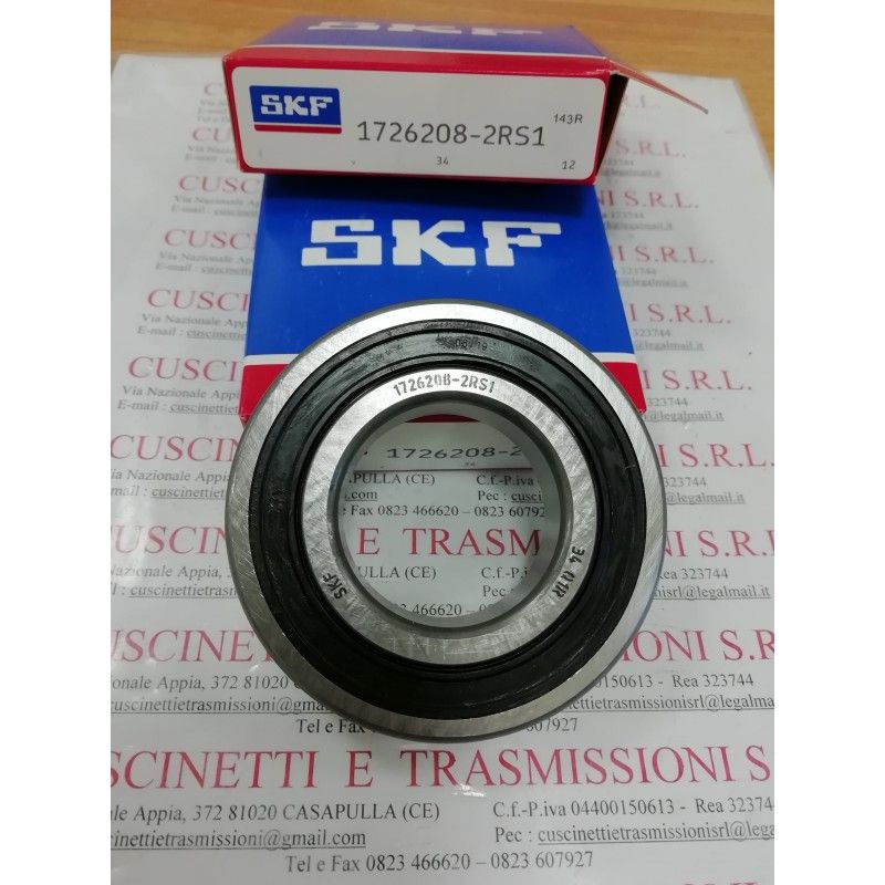 Cuscinetto 1726208-2RS1 SKF 40x80x18 Weight 0,346 17262082rs1,1726208,208nppb,6208see,cs208,cs208llu,ud208,k6208