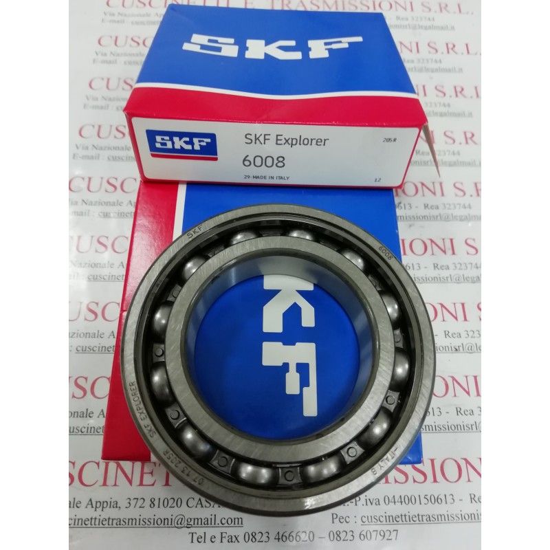 Cuscinetto 6008 SKF 40x68x15 Weight 0,185 6008 Cuscinetto 6008 SKF 40x68x15 Weight 0,185 6008