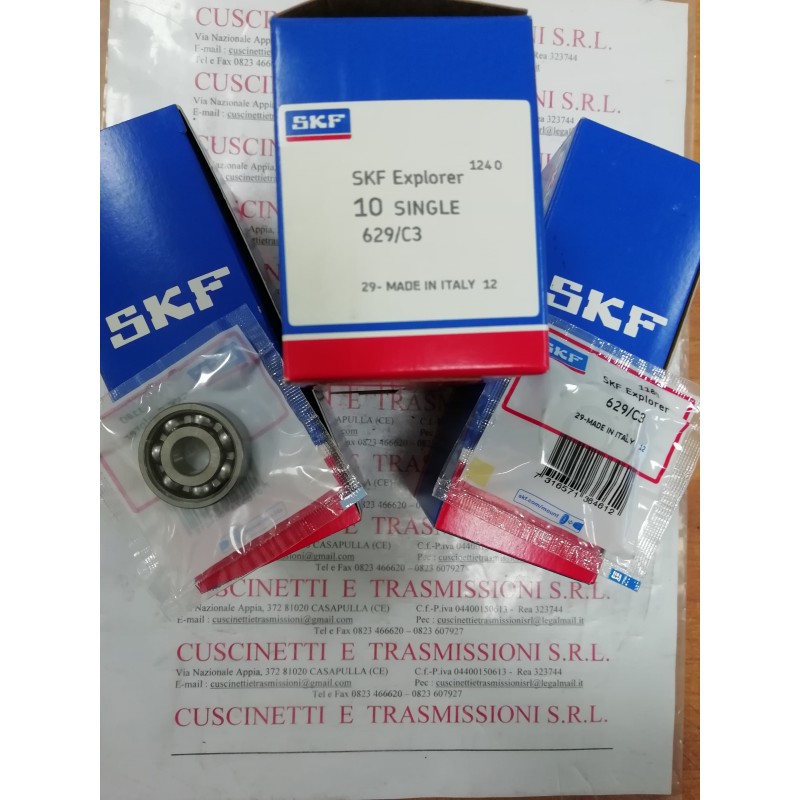 Cuscinetto 629/C3 SKF 9x26x8 Weight 0,0188 629C3