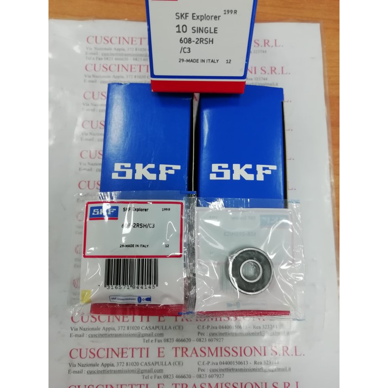 Cuscinetto 608-2RSH/C3 SKF 8x22x7 Weight 0,0115 6082rsc3,6082rshc3,608-2rsh/C3c3,