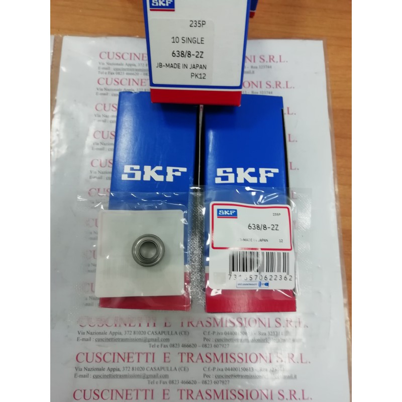 Cuscinetto 638/8-2Z SKF 8x16x6 Weight 0,0044 63882Z,638/82Z,638/8-2Z