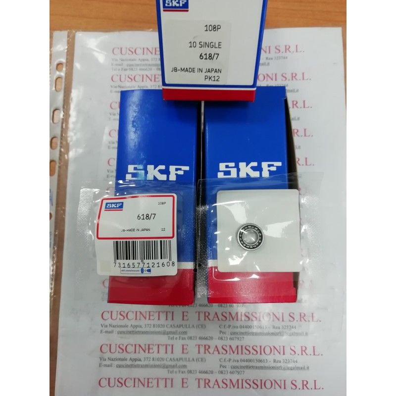 Cuscinetto 618/7 SKF 7x14x3,5 Weight 0,002 6187,618/7, Cuscinetto 618/7 SKF 7x14x3,5 Weight 0,002 6187,618/7,