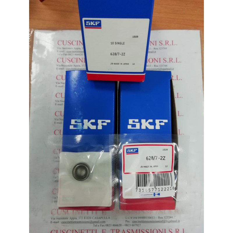 Cuscinetto 628/7-2Z SKF 7x14x5 Weight 0,003 62872Z,628/7ZZ,628-2Z, Cuscinetto 628/7-2Z SKF 7x14x5 Weight 0,003 62872Z,628/7ZZ,628-2Z,